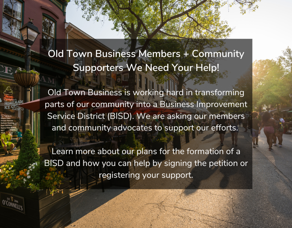 Additional Public Forum Meetings Added - Old Town Business Improvement Service District